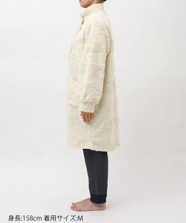 tsumori chisato SLEEP ツモリチサト ローブ 長袖 ルームウェア あったか レディース URW459 /ワコール クリーム