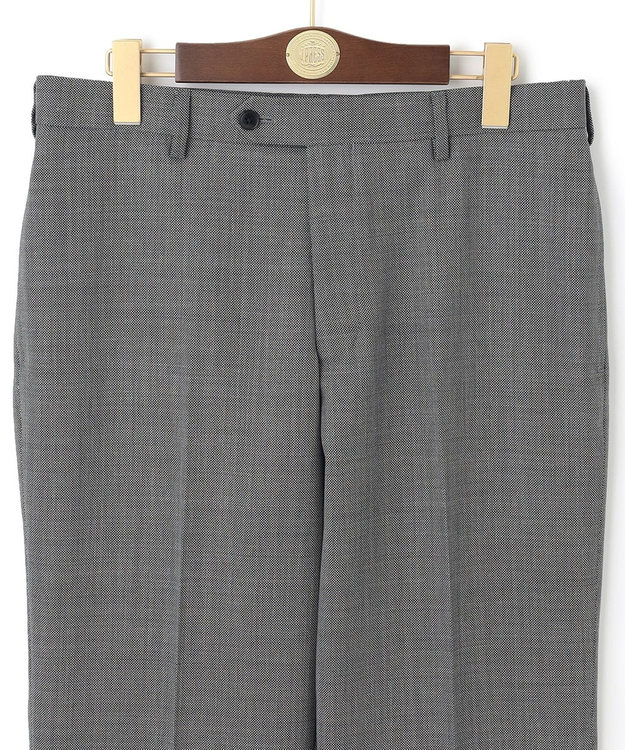 J.PRESS MEN 【PEPPIN MERINO COMFORT】 ストレッチバーズアイ スラックス ライトグレー系