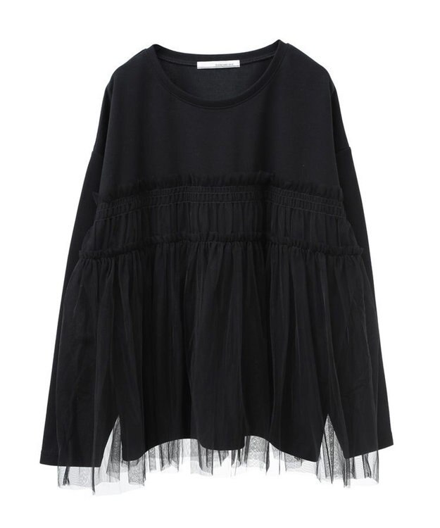 Green Parks ・ＥＬＥＮＣＡＲＥ　ＤＵＥ　チュールレイヤープルオーバ Black