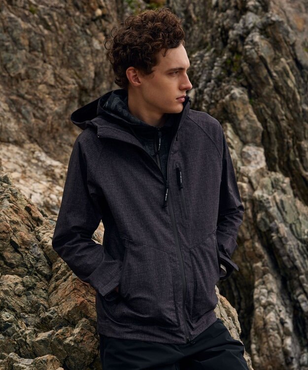 JOSEPH ABBOUD MOUNTAIN 【UNISEX】ECO撥水 マウンテンパーカー ライトグレー系