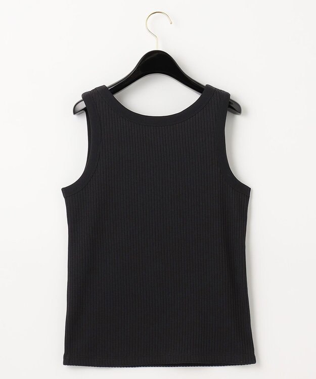 GRACE CONTINENTAL リブニットタンクトップ ブラック
