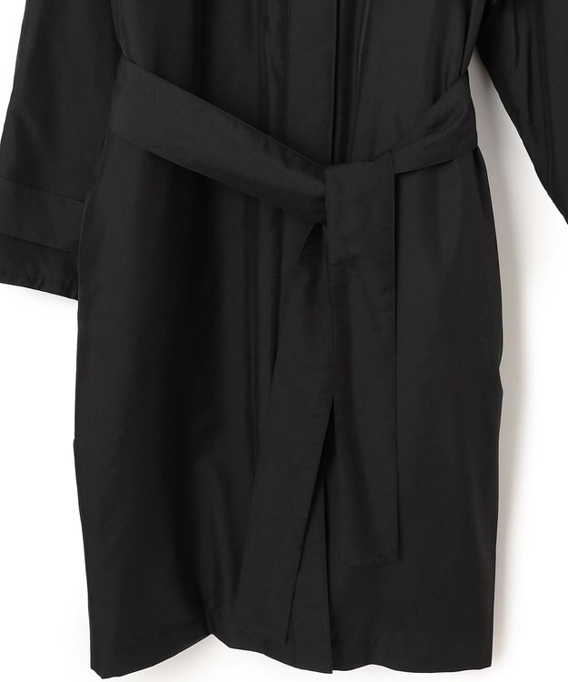 JOSEPH シルキーキルティング　ロングコート Black
