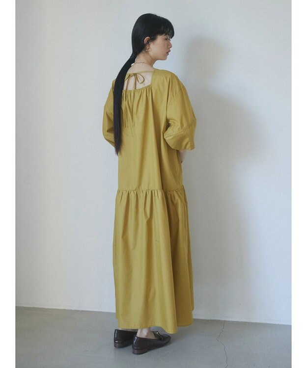 Green Parks ａ．ボリューム切り替えワンピース Yellow