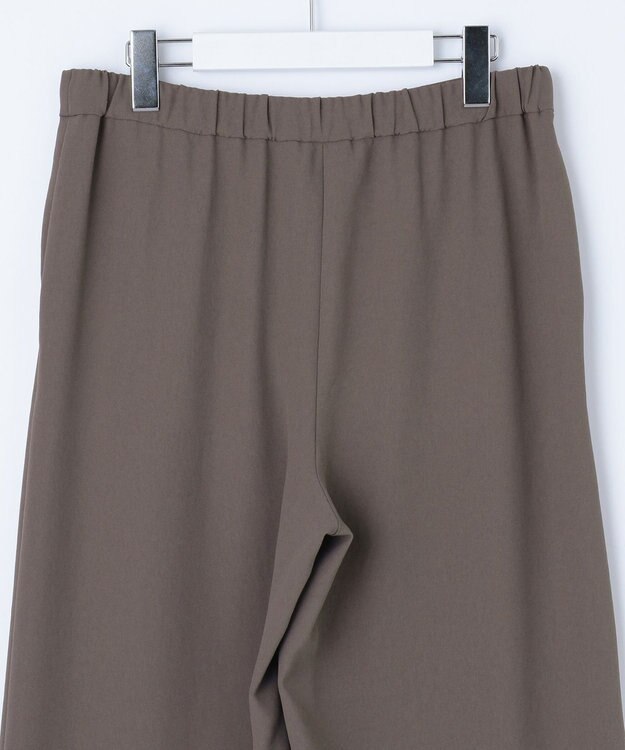 J.PRESS LADIES L 【洗える】バックサテンジョーゼット リラックス パンツ モカ系