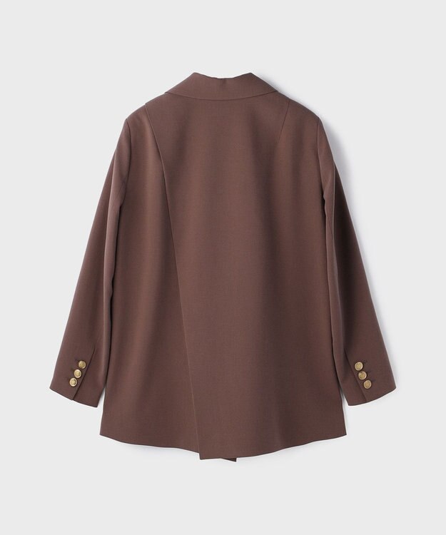 GRACE CONTINENTAL バックベンツダブルジャケット ブラウン