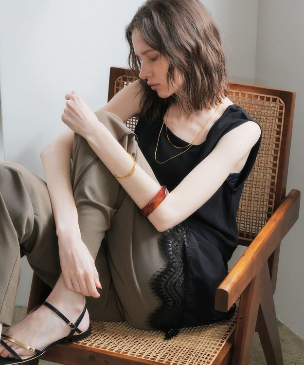 YECCA VECCA マーブルバングル Brown