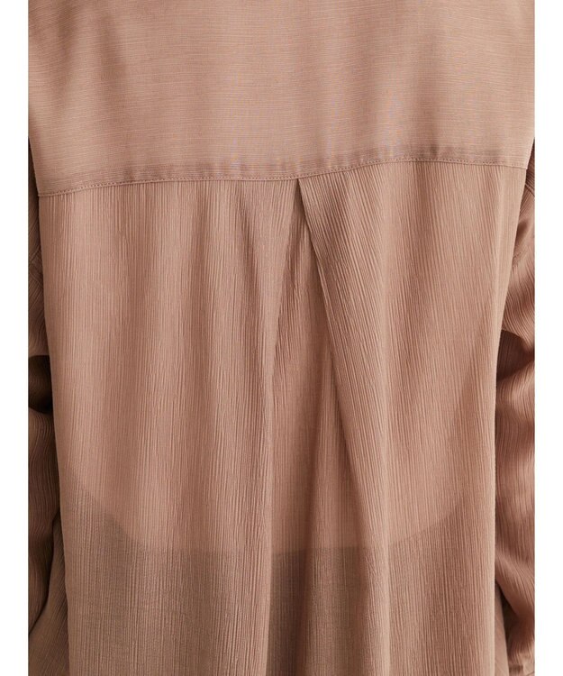 Green Parks ワッシャービッグシャツ Brown