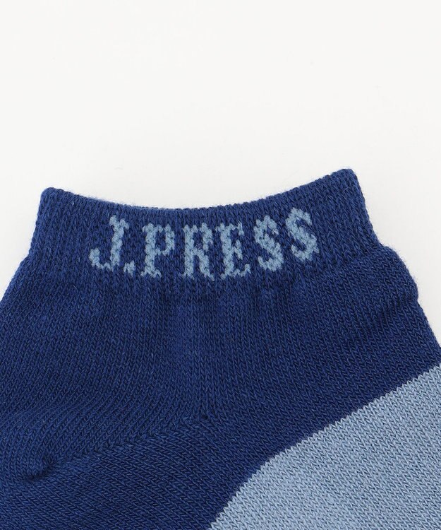 J.PRESS KIDS 【19-26cm】ボーダーソックス ブルー系