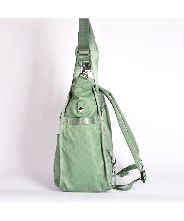 Y'SACCS 【PEANUTSコラボ】SNOOPY（スヌーピー） Polka Dots 3WAYリュック ライトグリーン