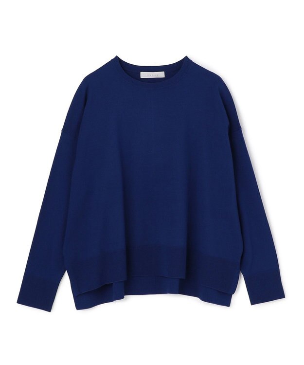 UNFILO L マイビューティニット クルーネック ディープブルー