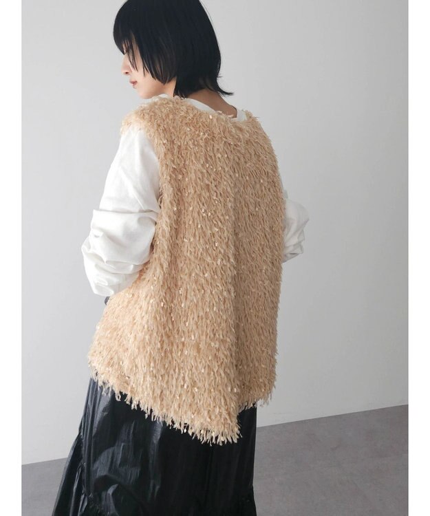 Green Parks ・ＳＵＧＡＲ　ＳＰＯＯＮ　フェザーヤーンベスト Beige