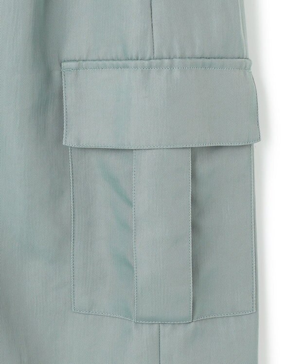 ICB 【洗える】ヘビーナイロンツイル スカート ティールグレー系