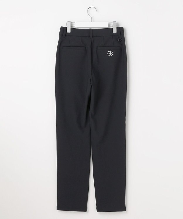 23区GOLF 【WOMEN】トリコットボンディングテーパードパンツ ブラック系