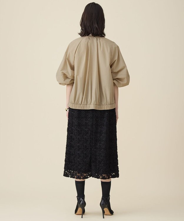 自由区 フォルム ブルゾン ベージュ