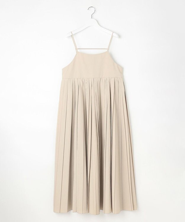 23区 L 【GOLD LABEL】ギャザリングプリーツ ワンピース ベージュ系