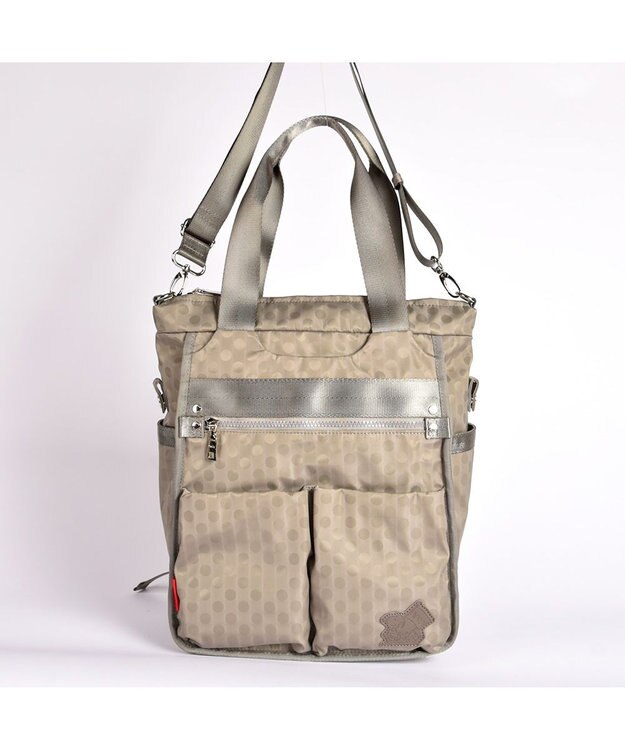 Y'SACCS 【PEANUTSコラボ】SNOOPY（スヌーピー） Polka Dots 3WAYリュック グレージュ