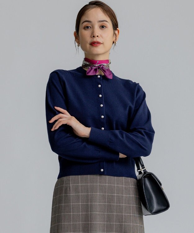 組曲 S 【WEB限定】BOREROニット カーディガン ネイビー系