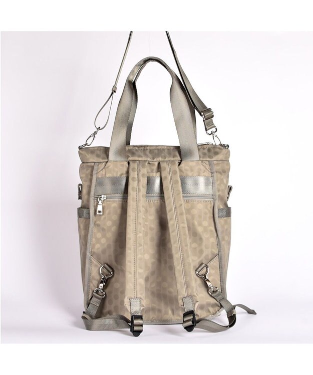 Y'SACCS 【PEANUTSコラボ】SNOOPY（スヌーピー） Polka Dots 3WAYリュック グレージュ