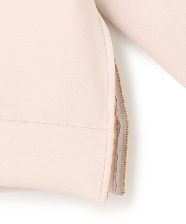 UNFILO BEAUTY FORM JERSEY サイドZIP フーディ ピンク