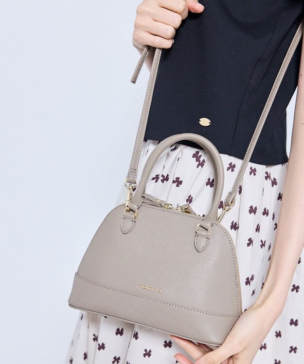 TOCCA LE SOMMET MINI BUGATTI BAG レザーバッグ ベージュ系