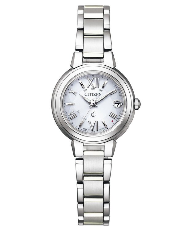 CITIZEN 【xC】エコ・ドライブ電波時計 ES9430-54A 日付・秒針あり 上品で洗練された定番デザイン シルバー