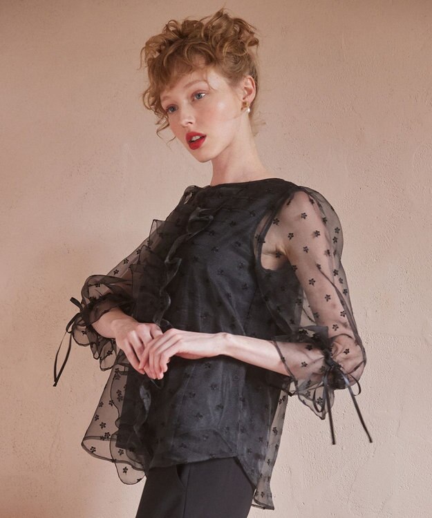 TOCCA 【消臭・洗える】FRAGMENT OF THE STAR ブラウス ブラック系