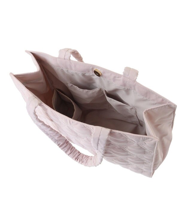 Maison de FLEUR リボンキルティングトートバッグ Pink