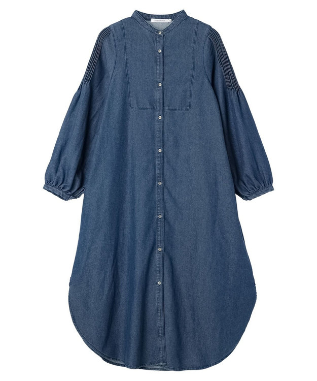 AMERICAN HOLIC デニムフレアシャツワンピース Indigo