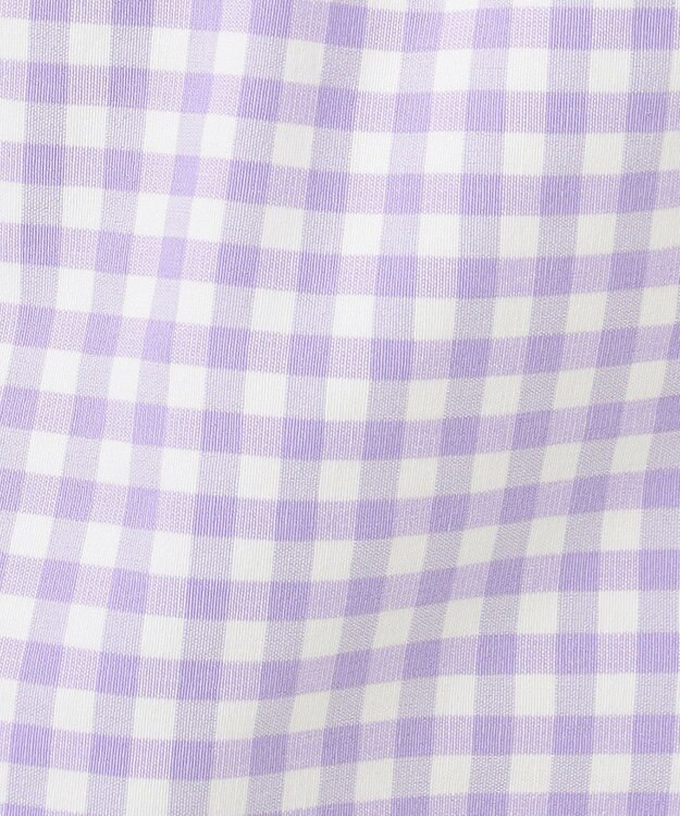 ANY KIDS ひんやりクール ギンガムパンツ ラベンダー×ギンガム