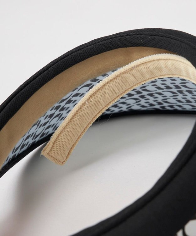 FILA GOLF／marie claire 【marie claire SPORT】総ロゴクリップバイザー ブラック