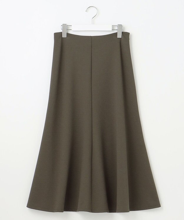 自由区 L 【セットアップ対応・洗える】ブークレダンボールフレア スカート カーキ