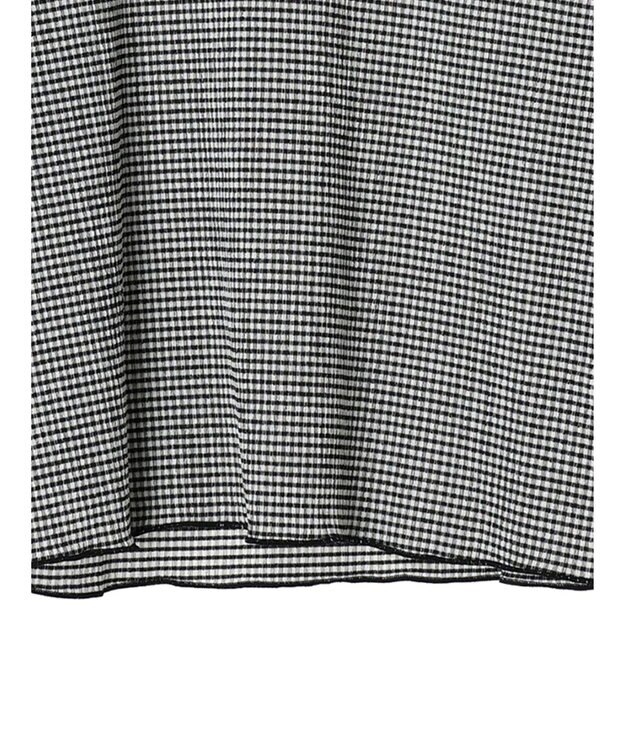 Green Parks 表面感ハイネックプルオーバー Gingham Check