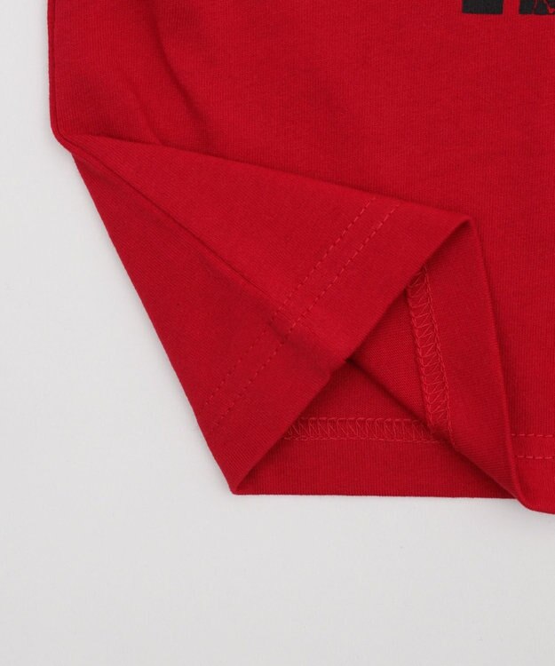 WEGO グラフィックオフショルショートT レッド