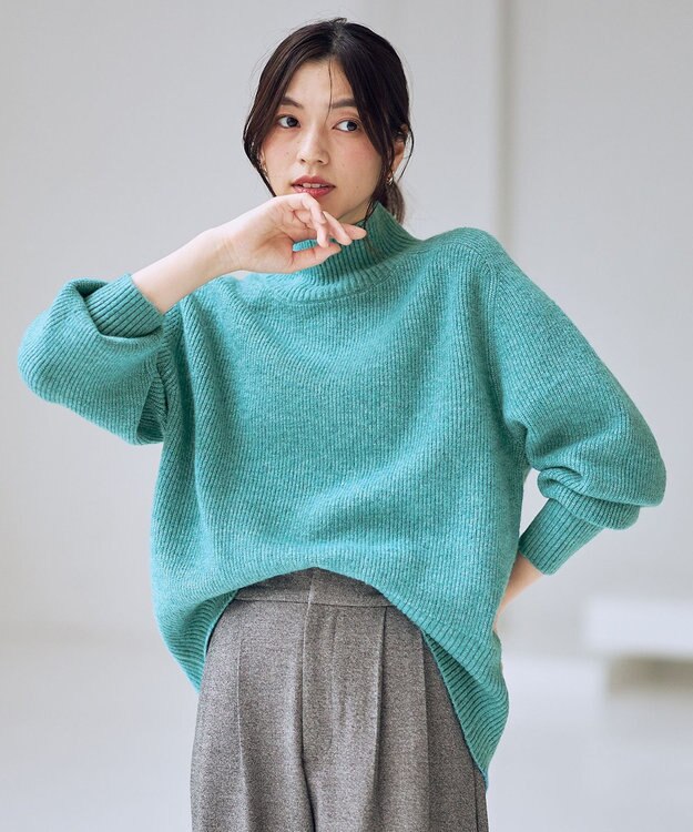 ANY 【LEE掲載】ハイネックウィンターニット グリーン