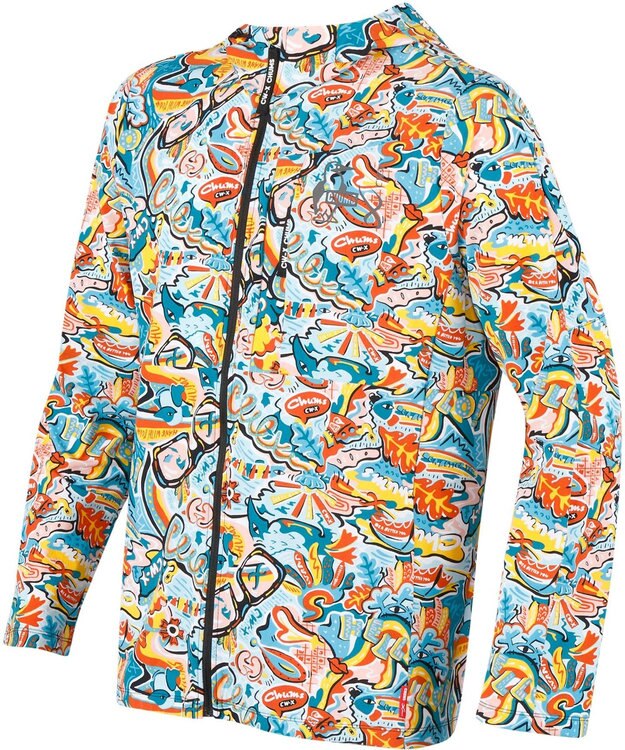 CW-X 【MEN】 CW-X 【CHUMS (チャムス)コラボ】 メンズトップス ジャケット はっ水(本体) フードつき(ドローコードで調整可能) 長袖 UVカット率90％以上（本体） メンズ LNO530 /ワコール ターコイズ