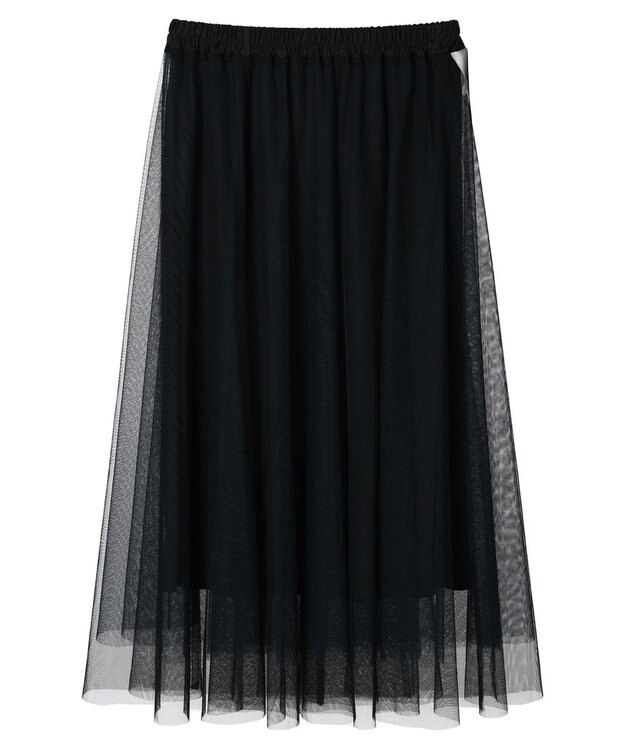 Green Parks ＳＥＴ２点　リバーシブルチュールスカート＋ペチスカート Green