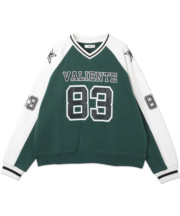 WEGO ナンバリングビッグスウェット グリーン