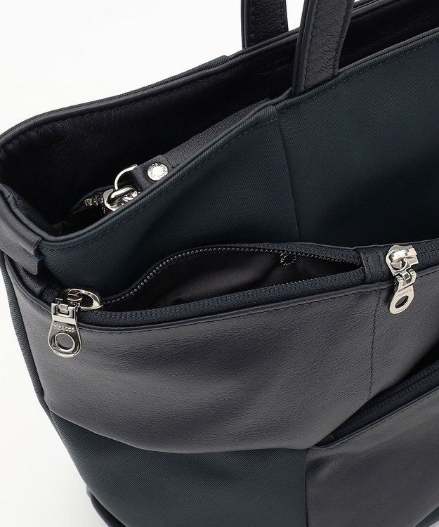 Y'SACCS 【Y'SACCS Gene Line】モルビアン トートバッグ Wide ネイビー