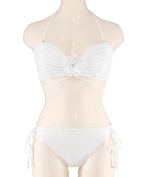 San-ai Resort（三愛水着楽園） 【FUWAMARU】ノンワイヤーバンドゥビキニ　9M　【San-ai Resort（サンアイリゾート）】 ホワイト