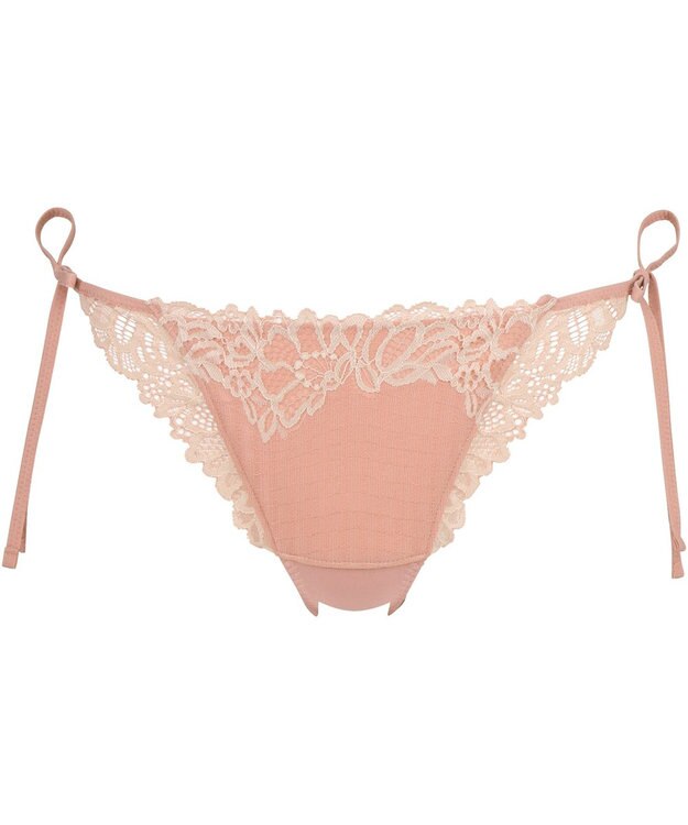 WACOAL Ｔバック ショーツ 【リボンブラ 脇すっきり】 BRB433とペア はきこみ丈あさめ バックのかぶりが広め ソング レディース PRA433 /ワコール オレンジ