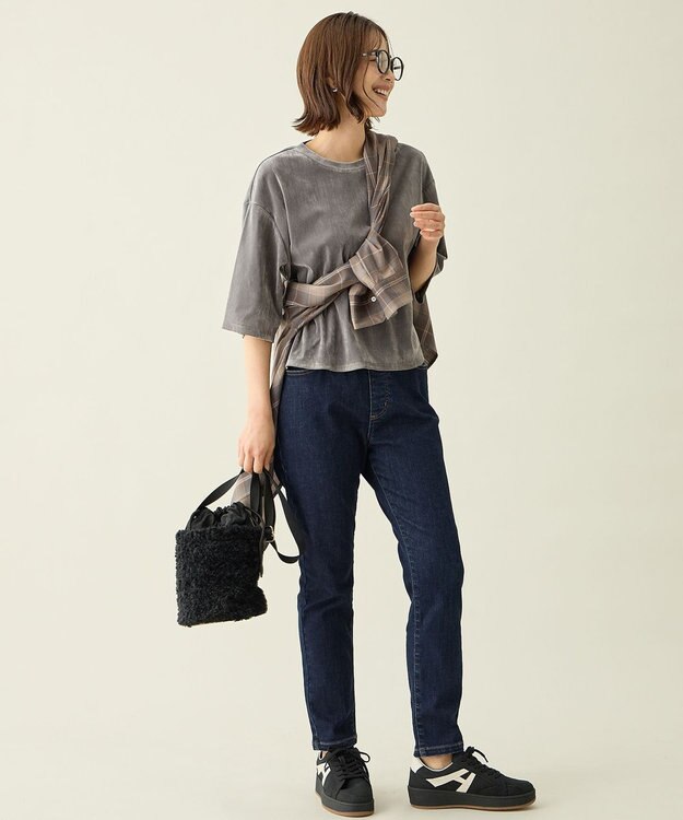 ANY チュールフロッキープルオーバー スレート