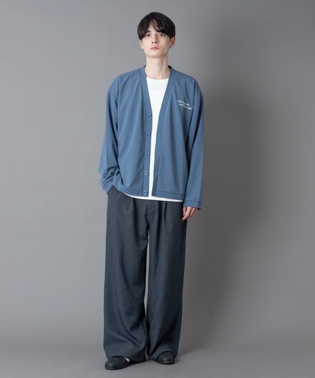 WEGO 【2点SET/ユニセックス着用ITEM】アンサンブルカーディガン（LS） サックス