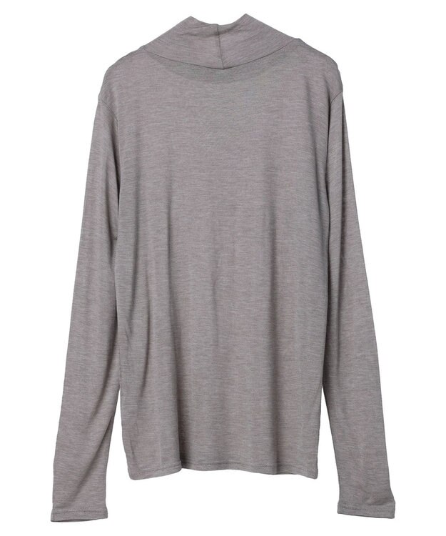 Green Parks ■Ｆｉｒｓｔ　Ｌｏｖｅ　シアーハイネックプルオーバー Gray Mixture
