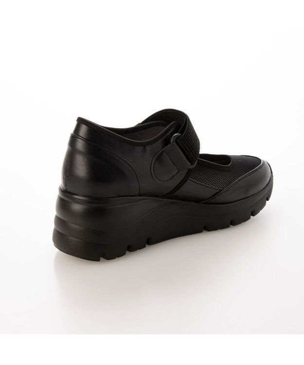 ing <ing>【WEB限定】厚底メッシュストラップスニーカー ブラック