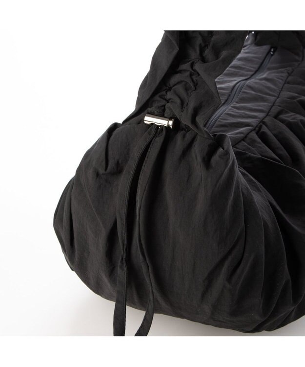 UNBILLION カシュカシュ cachecache / フリルハンドルタックショルダー ブラック