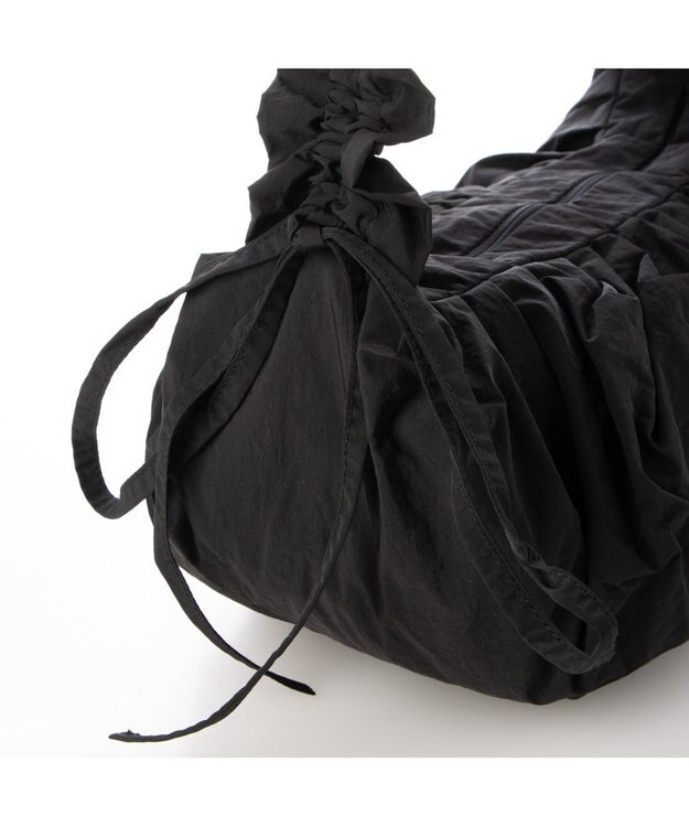 UNBILLION カシュカシュ cachecache / フリルハンドルタックショルダー ブラック