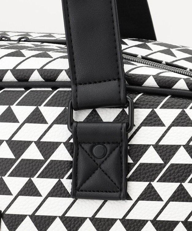 23区GOLF 【UNISEX】フラッグ総柄ボストンバッグ　シューズ収納付きの大容量　ショルダー持ちも可能 ブラック系5