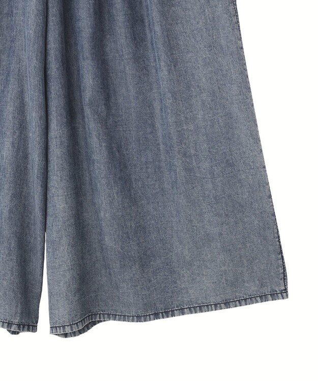 YECCA VECCA バイオ加工ヴィンテージデニムワイドパンツ Indigo