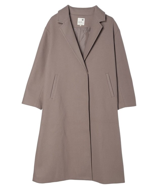 earth music&ecology チェスターコート（無地） Mocha