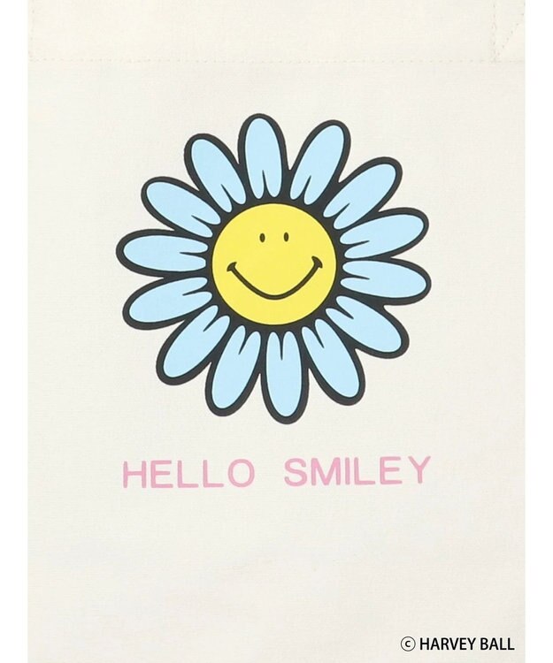 Green Parks Ｓｍｉｌｅｙ　Ｆａｃｅ／フラワープリントＢｉｇトートバック Off White